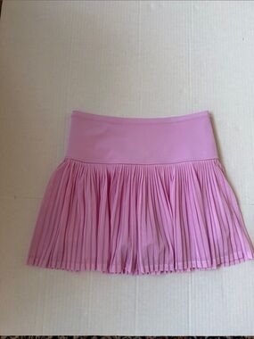 Athleta Pink Pleated Mini Skirt